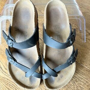 Birkenstock Mayari Women toe loop design black size 38 EU/8 US
